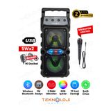 Teknoloji Gelsin Bluetooth Hoparlör Rgb Işıklı Extra Bass Fm/sd