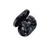 Teknoloji Gelsin E6s Dots Bluetooth Kablosuz Kulaklık, Çift Mikrofon, HD Ses, Extra Bass, Powerbank Kutu, Siyah