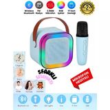 Teknoloji Gelsin K12 Kablosuz Bluetooth Hoparlör Karaoke Mikrofon 5 Ses Efektli Rgb Hd Stereo Ses Usb/Sd/FM