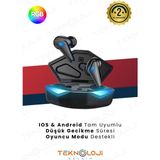 Teknoloji Gelsin Kulaklık Bluetooth Kablosuz Mikrofonlu Oyuncu Kulak Içi Stereo Gürültü Önleyici