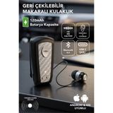 Teknoloji Gelsin Lkb-38 Bluetooth Kulaklık V5.4, Geri Çekilebilir Makaralı, 1440 Saat Bekleme, Hd Ses, Gürültü Engelleme