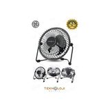 Teknoloji Gelsin Masaüstü Metal Vantilatör USB ile Çalışan Mini Fan 20W Ayarlanabilir Hız - Siyah