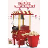 Teknoloji Gelsin Mısır Patlatma Makinesi Yeni Nesil Yağsız & Sağlıklı Retro Popcorn Ev-Ofis Şık Tasarım 40 cm
