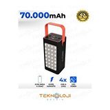 Teknoloji Gelsin Powerbank 70.000 mAh Güçlü Led Işıklı 22.5W Hızlı Şarj Taşınabilir Batarya 4 Çıkışlı Göstergeli