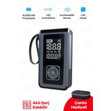 Teknoloji Gelsin Taşınabilir Araç Pompası 10.000mAh Akü Şarj Eden OtoKompresör ElFeneri Powerbank Çanta Hediye 3in1