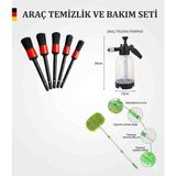 Teknolojik Garaj 3'LÜ SET ULTRA Basınçlı Oto Yıkama Pompası Köpük Yapıcı +5'li Fırça Seti+Şönil Araba Yıkama Fırçası