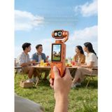 TeknolojiSA Pocket3 Pro 4K Mini Vlog Kamerası Taşınabilir Dijital Video Kamera Döner Lensli - Turuncu
