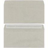 Teknomeda Penceresiz Kraft 90 gr 10.5x24 cm 50'li Diplomat Zarf