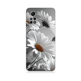 Teknomeg Xiaomi Redmi Note 12 Pro 4g Uyumlu Beyaz Papatyalar Desenli Silikon Kılıf