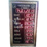 Teknomerkez Cami Namaz Vakitmatik Kasa Ölçüsü: 43X75 cm - 77 mm