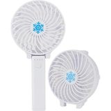 Teknomila 3 Kademeli Şarjlı Mini Fan Masa Üstü Vantilatörü USB Soğutucu Sessiz El Fan Bükülebilir Fan - Beyaz
