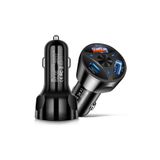 Teknomila Çift Usb Araç Şarj Cihazı Hızlı Şarj Qc 3.0 Pd Type-c Araç Telefonu Şarj Adaptör PD KİT