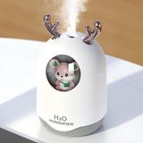 Teknomila Hava Nemlendirici USB Mini Su Difüzör LED Lamba Buhar Makinesi H20 Humidfer 300 ml - Beyaz