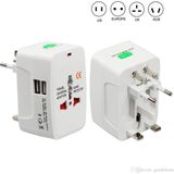 Teknomila Unıversal Seyahat Adaptörü / 2 USB Li Çoklu Priz Çevirici Adaptör - 1 Adet