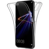 Teknomoda Huawei P20 Lite 360 Derece Kılıf Kristal Silikon Şeffaf Ön Arka
