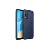 TEKNOMODA Oppo A54 4G Kılıf Deri Görünümlü Slim Silikon ile uyumlu