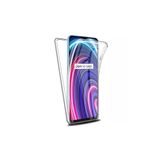 TEKNOMODA Oppo Realme C25Y Kılıf Şeffaf 360 Ön Arka Korumalı Silikon ile uyumlu