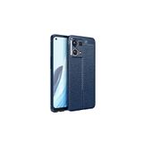 TEKNOMODA Oppo Reno 7 4G Kılıf Deri Görünümlü Slim Silikon ile uyumlu