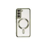 TEKNOMODA Samsun Galaxy S22 PLUS Kılıf Kamera Lens Korumalı Renkli Magsafe Şeffaf Kapak ile uyumlu