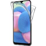Teknomoda Samsung Galaxy A10s 360 Derece Kılıf Silikon Şeffaf Ön Arka