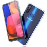 Teknomoda Samsung Galaxy A20s 360 Derece Kılıf Silikon Şeffaf Ön Arka A20 S