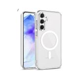 Teknomoda Samsung Galaxy A54 Kılıf Magsafe Uyumlu Manyetik Şeffaf Silikon Kapak Şeffaf