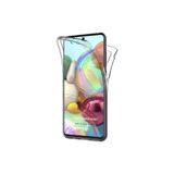 TEKNOMODA Samsung Galaxy A71 360 Kılıf Şeffaf Ön Arka Silikon ile uyumlu