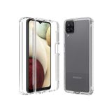 TEKNOMODA Samsung Galaxy M12 360 Kılıf Şeffaf Ön Arka Korumalı Silikon ile uyumlu