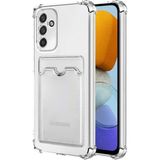Teknomoda Samsung Galaxy M23 Kılıf Kartlıklı Anti Şok Korumalı Şeffaf Silikon Şeffaf Açık