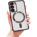 Teknomoda Samsung Galaxy S20 Fe Kılıf Kamera Lens Korumalı Renkli Magsafe Şeffaf Silikon - Siyah