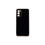 TEKNOMODA Samsung Galaxy S20 FE Kılıf Kenarları Gold Kamera Korumalı Renkli Pastel Silikon Siyah ile uyumlu