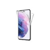 TEKNOMODA Samsung Galaxy S21 Plus 360 Kılıf Şeffaf Ön Arka Korumalı Silikon ile uyumlu