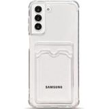 Teknomoda Samsung Galaxy S21 Plus Kılıf Kartlıklı Anti Şok Korumalı Şeffaf Silikon Şeffaf Açık