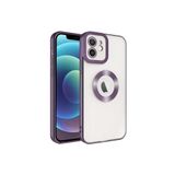 TEKNOMODA Samsung Galaxy S21 Plus Kılıf Logo Yeri Açık Kamera Lens Korumalı Renkli Kenarlı Şeffaf Silikon ile uyumlu