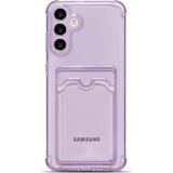 Teknomoda Samsung Galaxy S23 Plus Kılıf Kartlıklı Anti Şok Korumalı Şeffaf Silikon Lila