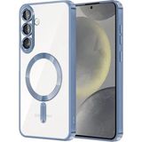 Teknomoda Samsung Galaxy S26 Kılıf Kamera Lens Korumalı Renkli Magsafe Şeffaf Silikon Mavi