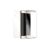 TEKNOMODA Samsung Galaxy S6 Edge 360 Derece Kılıf Kristal Silikon Ön Arka ile uyumlu
