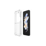 TEKNOMODA Samsung Galaxy Z Flip 5 Kılıf Anti Şok Köşe Korumalı Şeffaf Silikon ile uyumlu