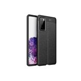 TEKNOMODA Samsung Samsung Galaxy S20 FE Kılıf Deri Görünümlü Slim Silikon ile uyumlu