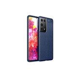 TEKNOMODA Samsung Samsung Galaxy S21 Ultra Kılıf Deri Görünümlü Slim Silikon ile uyumlu