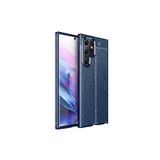 TEKNOMODA Samsung Samsung Galaxy S22 Ultra Kılıf Deri Görünümlü Slim Silikon ile uyumlu