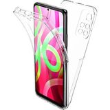 Teknomoda Xiaomi Poco M4 PRO Kılıf Şeffaf 360 Ön Arka Korumalı Silikon