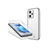 TEKNOMODA Xiaomi Poco X5 Pro Kılıf 360 Şeffaf Ön Arka Korumalı Şeffaf Silikon ile uyumlu