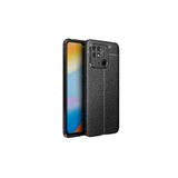 TEKNOMODA Xiaomi Redmi 10C Kılıf Deri Görünümlü Slim Silikon ile uyumlu
