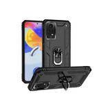 TEKNOMODA Xiaomi Redmi Note 12 Pro 4G Kılıf Yüzüklü Standli Tank Kapak ile uyumlu
