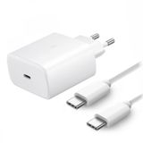 Teknonet 25W 3000A Hızlı Şarj Seti - Type-C Adaptör ve Type-C to Type-C Kablo, Akıllı Telefonlar, Tabletler ve USB-C Cihazlar İçin Yüksek Hızlı Şarj Kiti