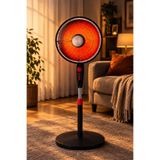 Teknonisa 1200 W Vantilatör Tipi Ayaklı Tasarufllu Süper Isı Seramik Güneş Karbon Isıtıcı