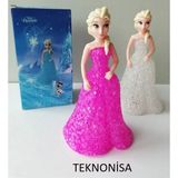 Teknonisa Gece Lambası Elsa Karlar Ülkesi Frozen - Pembe