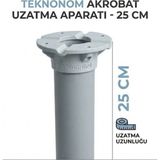 Teknonom Kamera Montaj Uzatma Aparatı - 25CM - Dış Mekan Uyumlu Kamera Ayağı - Beyaz