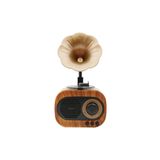 TeknoNow B5 Nostaljik Mini Gramafon Radyo Usb Aux Bluetooth Radyo Yüksek Ses Kalitesi